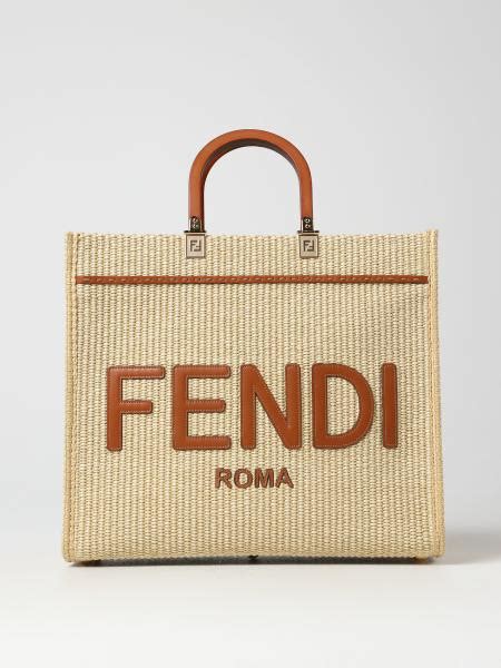 borsa in paglia fendi|borse femminili.